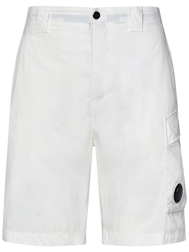 C.P. Company White Cotton Shorts - CP COMPANY - BALAAN 1