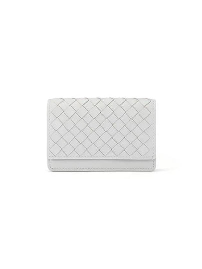 Intrecciato Leather Card Wallet White - BOTTEGA VENETA - BALAAN 2