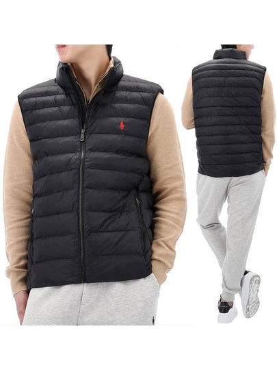 Logo String Padded Vest Black - POLO RALPH LAUREN - BALAAN 2