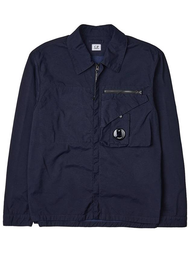 Tylon P Lens Overshirt Zip Up Jacket Navy - CP COMPANY - BALAAN 11