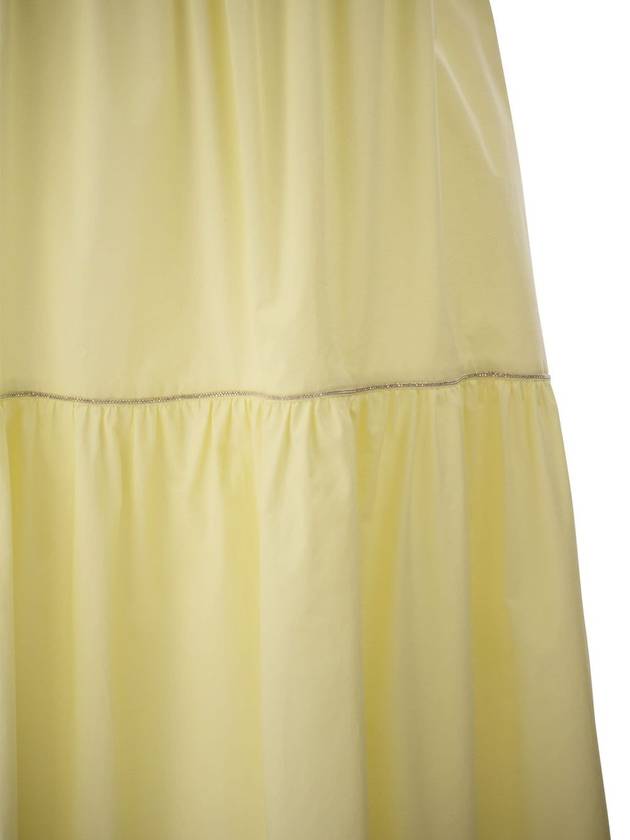 Midi dress in light stretch cotton satin - PESERICO - BALAAN 4