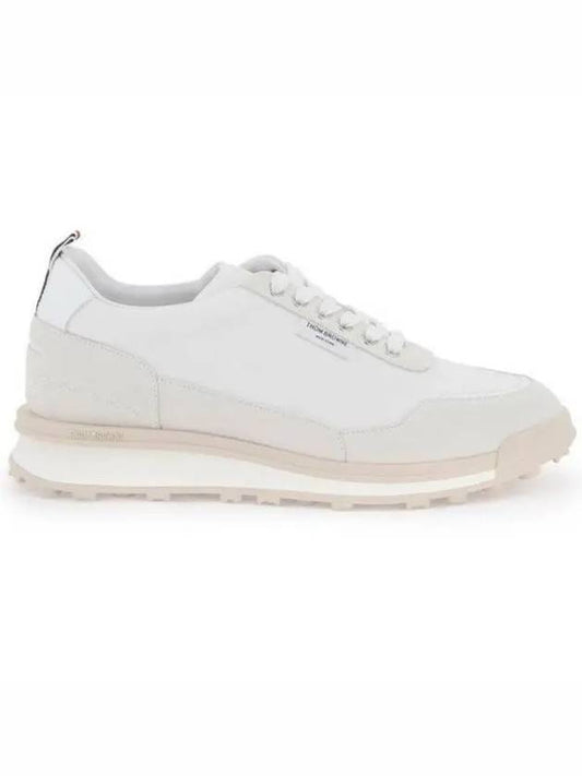 Eco Nylon Alumni Low Top Sneakers White - THOM BROWNE - BALAAN 2