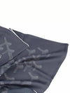 NO 1 Chevron Pattern Silk Scarf Gray - GOYARD - BALAAN 3