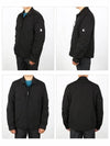 Chrome R Lens Wappen Overshirt Zip-Up Jacket Black - CP COMPANY - BALAAN 3