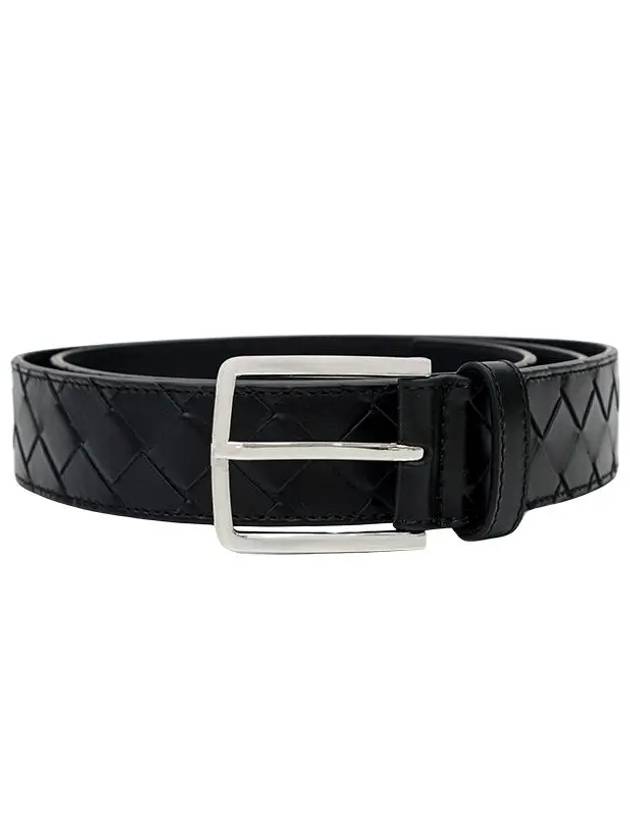 Intrecciato Belt Black - BOTTEGA VENETA - BALAAN 2