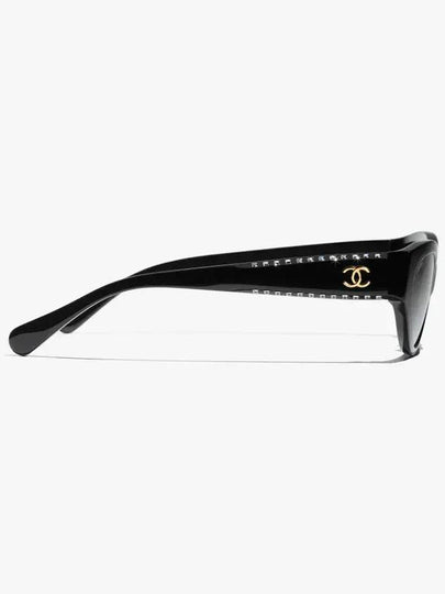 Cat eye sunglasses acetate strass black Lens Gray9163B C622 - CHANEL - BALAAN 2