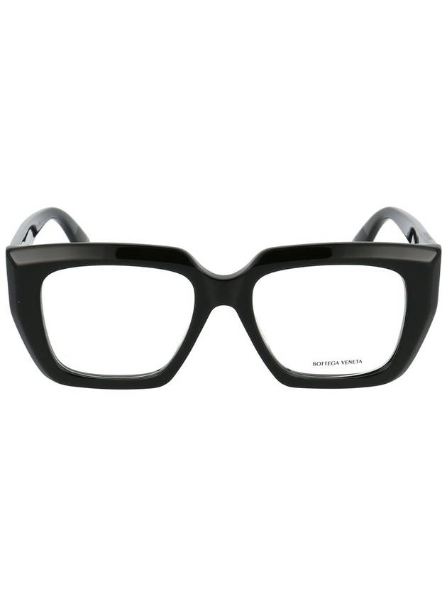 Eyewear Square Horn-rimmed Glasses Black - BOTTEGA VENETA - BALAAN 2