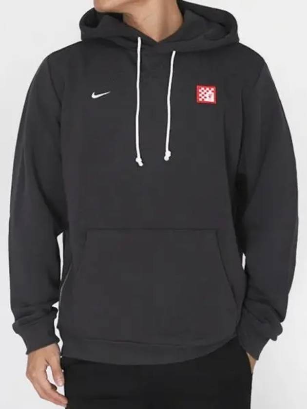 Liverpool FC Standard Issue 3rd Dry Fit Soccer Pullover Hoodie M Dark Smoke Gray FZ8661 071 - NIKE - BALAAN 2