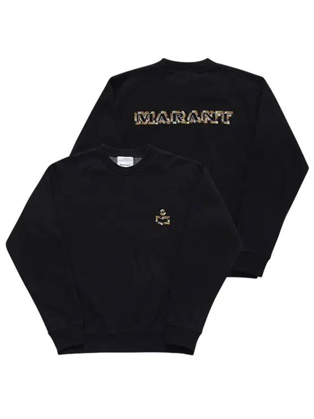 Mikoe Embroidered Logo Cotton Sweatshirt Black - ISABEL MARANT - BALAAN 3