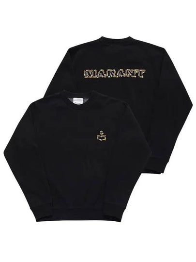 Mikoe Embroidered Logo Cotton Sweatshirt Black - ISABEL MARANT - BALAAN 2