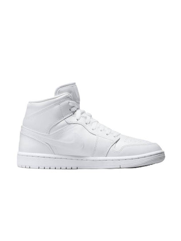 Women's Jordan 1 Mid High Top Sneakers White - NIKE - BALAAN 1