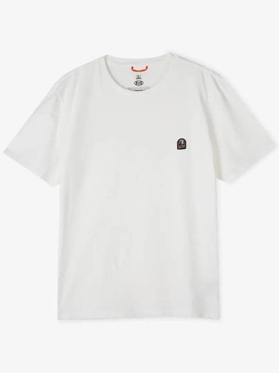 Men s Logo Patch Off White Short Sleeve T Shirt PMTEEBT02 505 - PARAJUMPERS - BALAAN 2