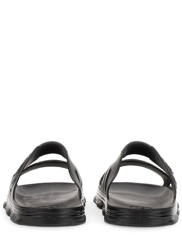 logo slippers black - GCDS - BALAAN 4