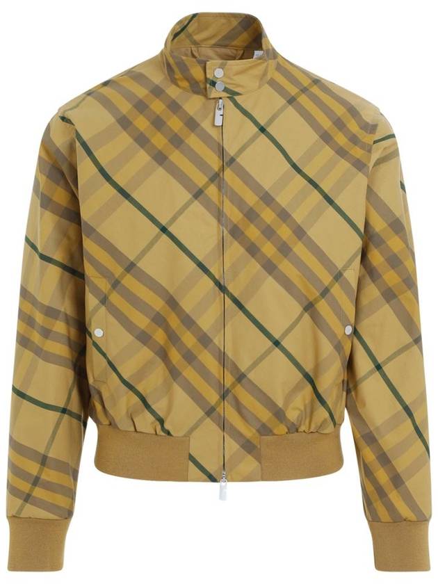 Check Bomber Jacket Yellow - BURBERRY - BALAAN 2