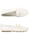 Triangle Logo Driving Shoes Ivory - PRADA - BALAAN 3