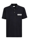 Logo Patch Short Sleeve Polo Shirt Black - ALEXANDER MCQUEEN - BALAAN 2