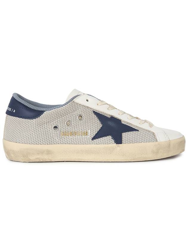 Blue Superstar Low Top Sneakers Light Silver - GOLDEN GOOSE - BALAAN 6