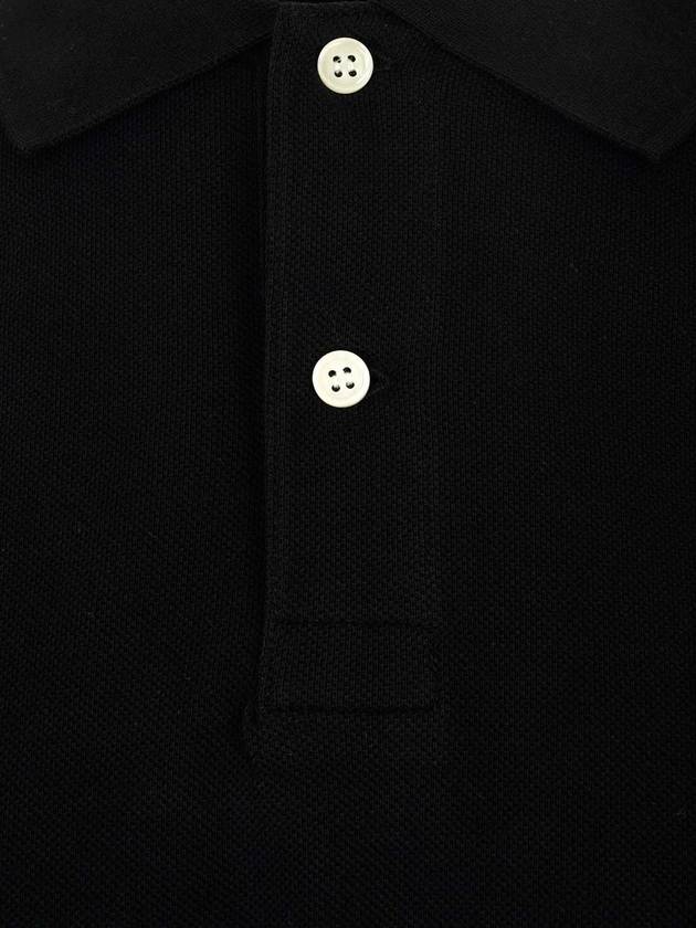 Red Heart Wappen Polo Shirt Black - COMME DES GARCONS - BALAAN 5