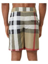 Check Swim Shorts Archive Beige - BURBERRY - BALAAN 4