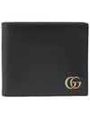 GG Marmont Leather Half Wallet Black - GUCCI - BALAAN 6