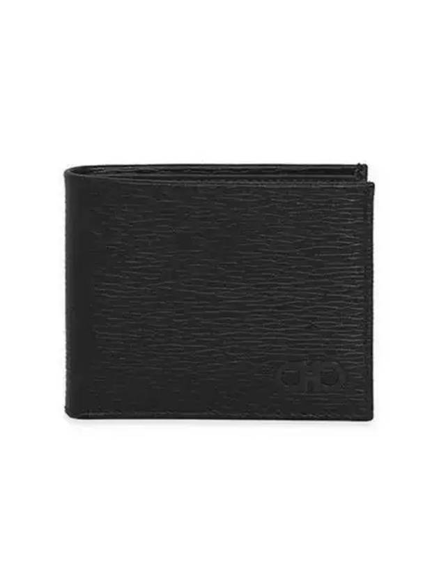 Gancini Half Wallet Black - SALVATORE FERRAGAMO - BALAAN 2