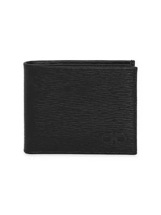 Gancini Half Wallet Black - SALVATORE FERRAGAMO - BALAAN 2