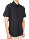 Men's Logo Classic Short Sleeve Shirt Black - VIVIENNE WESTWOOD - BALAAN 4