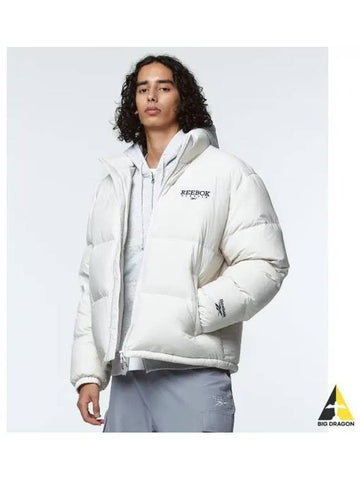 Classic Vector Down Jacket Ivory - REEBOK - BALAAN 1