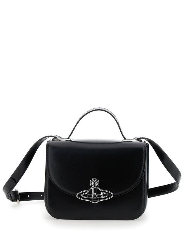 Linda Logo Plaque Cross Bag Black - VIVIENNE WESTWOOD - BALAAN 3