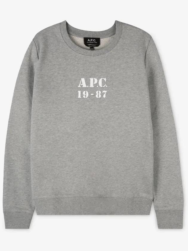 Melissa Logo Cotton Sweatshirt Grey - A.P.C. - BALAAN 3