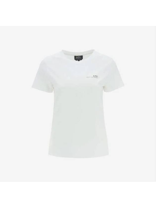 Item Logo Crew Neck Short Sleeve T-Shirt White - A.P.C. - BALAAN 2