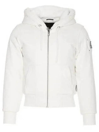 Classic Bunny Zip Up Hoodie White - MOOSE KNUCKLES - BALAAN 2