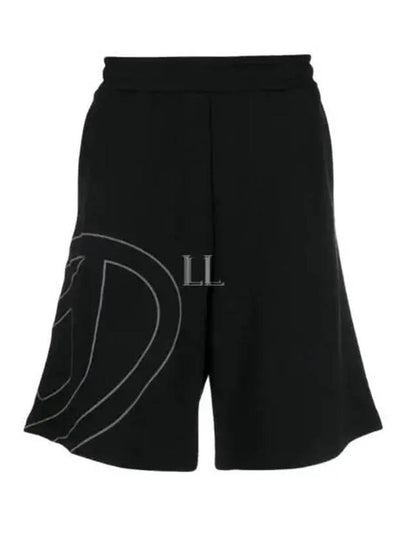 P Crow Megoval Shorts Black - DIESEL - BALAAN 2