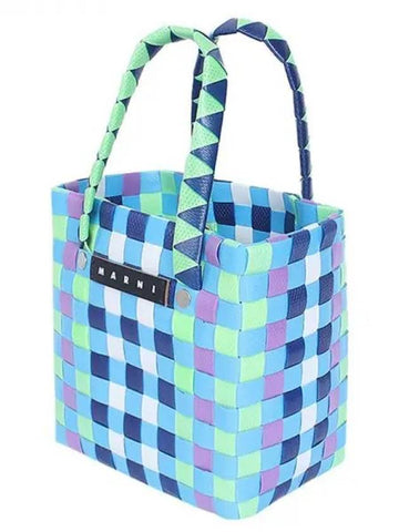 Multicolor Woven Micro Tote Bag Corydalis Blue M00178 M00IW 0M845 271492 1119227 - MARNI - BALAAN 1