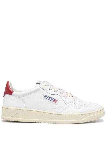 Low White And Red Leather  Sneakers Autry Man - AUTRY - BALAAN 1