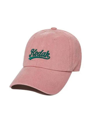 KODAK Lettering Relax Fit Ball Cap PINK - KODO - BALAAN 1