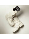 Suede laceup boots white warmer G39506 - CHANEL - BALAAN 1