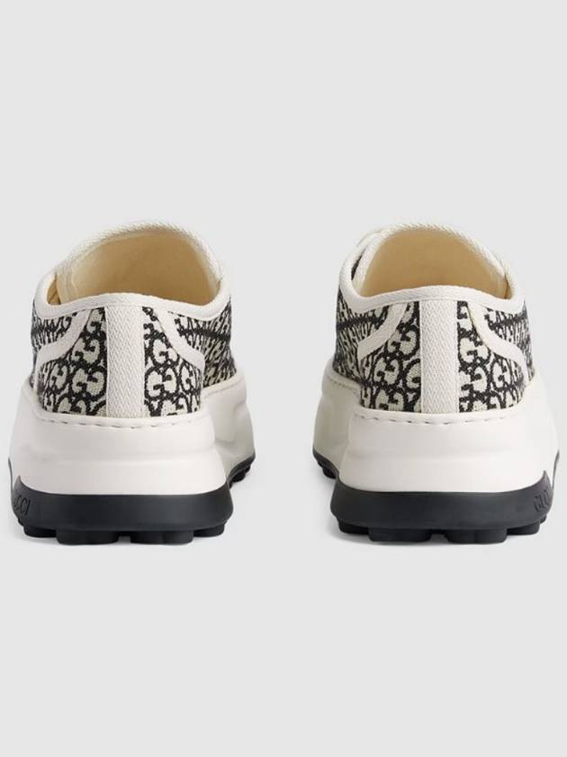 Trainers GG Canvas Jacquard Low Top Sneakers Ivory - GUCCI - BALAAN 4