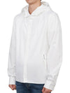 Gabardine PD Metropolis Logo Badge Button Hoodie White - CP COMPANY - BALAAN 4