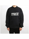 Women's Free Embroidery Distressed Sweatshirt Black - BALENCIAGA - BALAAN 3