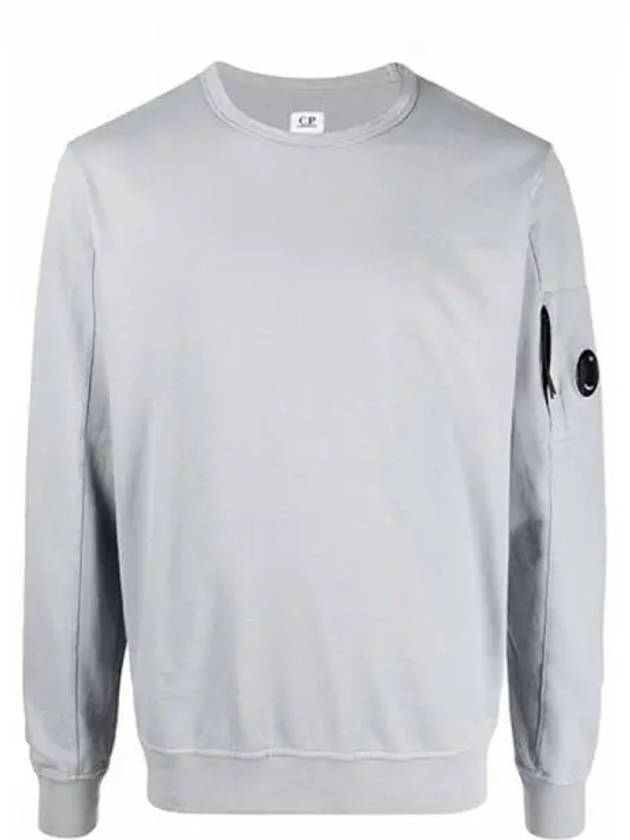 Men's Light Fleece Lens Wappen Sweatshirt Grey - CP COMPANY - BALAAN 2