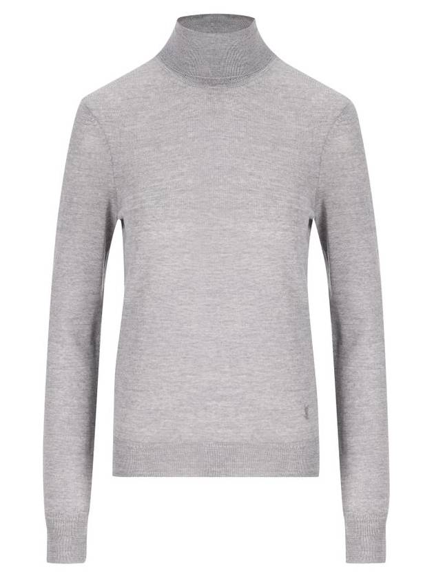 Cassandre Wool Turtle Neck Grey - SAINT LAURENT - BALAAN 2