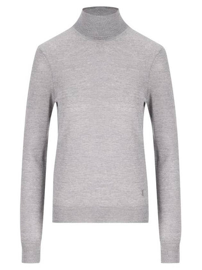 Cassandre Wool Turtle Neck Grey - SAINT LAURENT - BALAAN 2