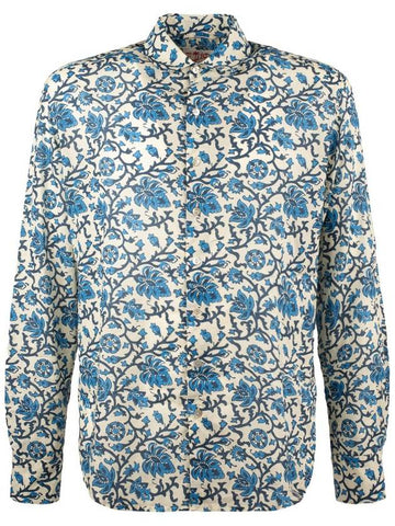 MC2 Saint Barth Sikelia Incotone Men'S Shirt With Print Ajrakh - MC 2 SAINT BARTH - BALAAN 1