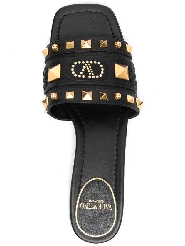 Valentino Garavani Sandals Black - VALENTINO - BALAAN 4