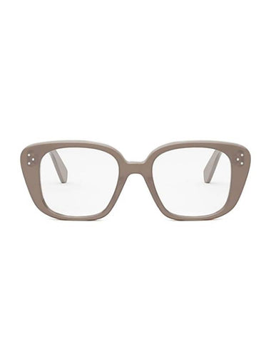 Eyewear Logo Square Eyeglasses Brown - CELINE - BALAAN 1