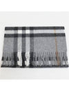 Giant Check Cashmere Scarf Grey - BURBERRY - BALAAN 5