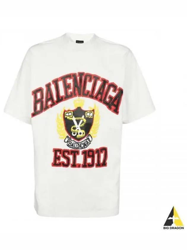 DIY College Medium Fit Short Sleeve T-Shirt White - BALENCIAGA - BALAAN 2