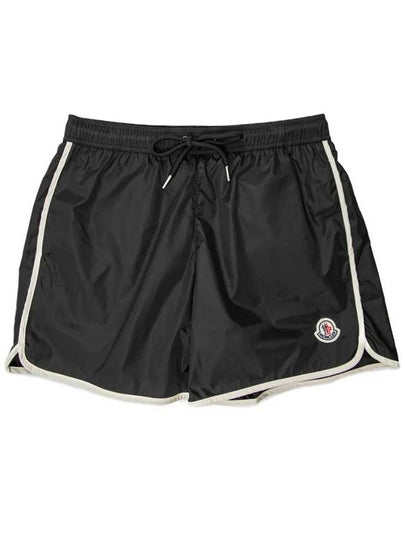 Logo Patch Swim Shorts Black - MONCLER - BALAAN 2