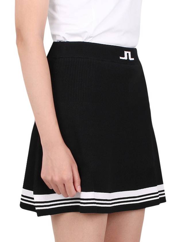 Women's Frida Striped Knit Skirt Black - J.LINDEBERG - BALAAN 4